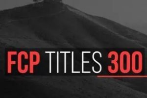 Fcp titles 300 for fcpx and motion 5 icon