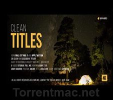 Gold Clean Titles For Final Cut Pro X